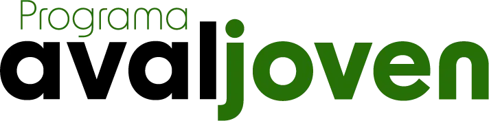 Logotipo Programa Aval Joven en verde y negro