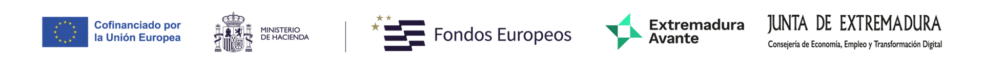 Logotipos Unión Europea y Junta de Extremadura